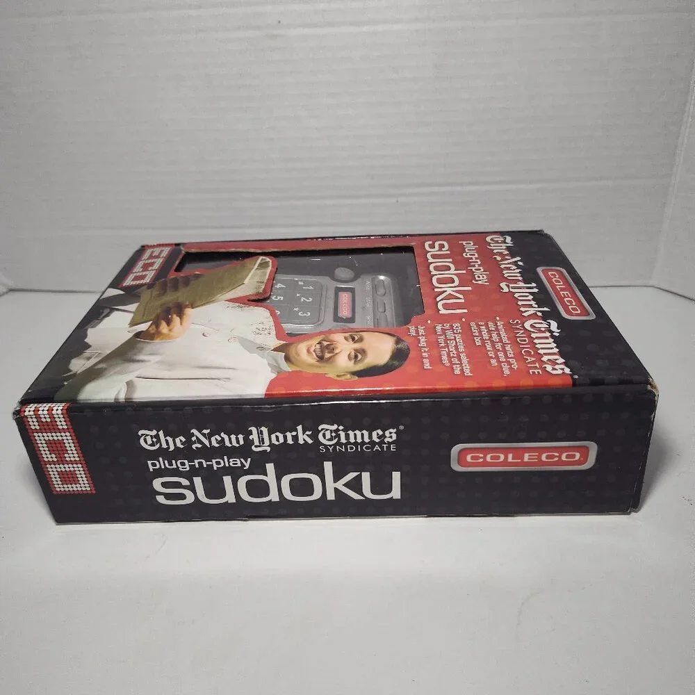 Coleco New York Times Plug N Play Sudoku 835 Puzzles 2 Player Mode TESTED WORKS